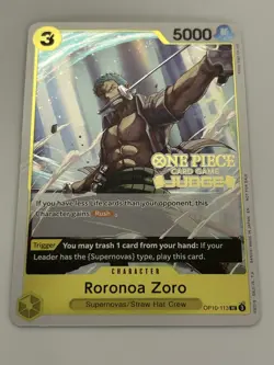 OnePiece TCG - Roronoa Zoro OP10-113 (Judge Pack Vol. 6) - Image 1
