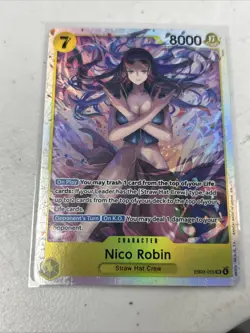 Nico Robin (055) EB03-055 SR Foil Extra Booster: One Piece Heroines Edition NM - Image 1