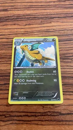 Pokemon TCG Dragonite Cosmos Holo Rare Card 83/116 Plasma Freeze - Image 1