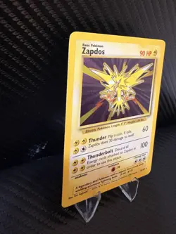 Zapdos Base Set Holo 16/102 – WOTC Vintage Pokemon Card – MP - Image 4