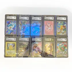 Pokemon CGC Graded Lot of 10 Slabs Cards Pikachu, Rayquaza, 151, Pristine, Promo - Image 1