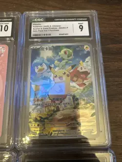 Pokemon CGC Graded Lot of 10 Slabs Cards Pikachu, Rayquaza, 151, Pristine, Promo - Image 4