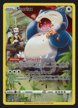 Snorlax TG10/TG30 - SWSH Lost Origin - Trainer Gallery - Pokemon TCG Card NM - Image 1