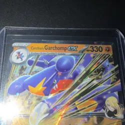 Pokemon Cynthia's Garchomp EX Holo Card 111/217 Dragon 330 HP Rare - Image 2
