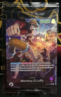 Monkey D Luffy PSA Magazine One Piece Promo Card OP05-060 English Sealed - Image 1
