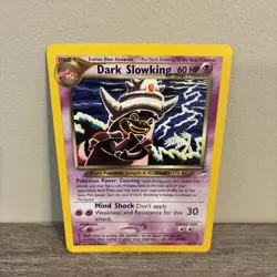 Pokemon TCG Dark Slowking Neo Destiny Card 20/105 Unlimited Rare NM - Image 1