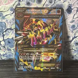 Pokemon Primal Groudon EX Holo Rare Card XY Primal Clash 151/160 - Image 1
