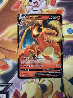 Charizard V 018/159 Pokemon Card Holo Ultra Rare NM Crown Zenith - Image 1