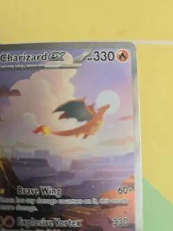 Pokemon TCG Charizard EX Scarlet & Violet 151 Card 199/165 Sir NM/M Condition - Image 2