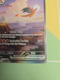 Pokemon TCG Charizard EX Scarlet & Violet 151 Card 199/165 Sir NM/M Condition - Image 4