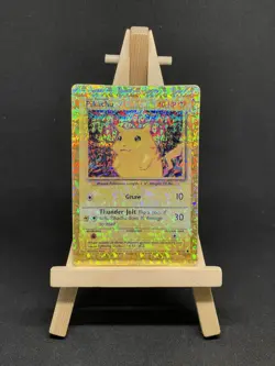 Pikachu STICKER Vending Machine PRISM HOLO Pokemon Card Vintage 90's Retro Rare - Image 1