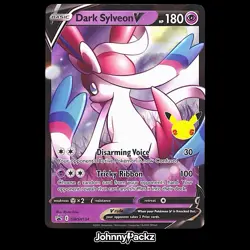 Dark Sylveon V SWSH134 - Black Star Promo 25th Anniversary - Pokemon Card (NM) - Image 1