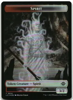 MTG Fungus Dinosaur // Spirit Double-Sided Token FOIL T The Lost Caverns of Ixal - Image 2