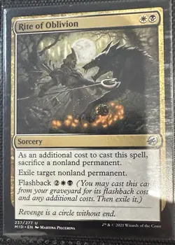Rite of Oblivion Innistrad: Midnight Hunt Regular Mtg - Image 1