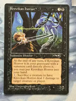Krovikan Horror - Alliances - Magic the Gathering - MTG - Light Play - Image 1