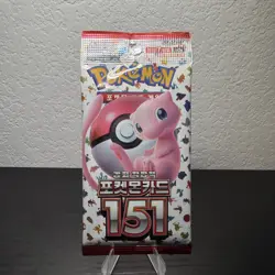 Pokemon 151 Korean Booster Pack Scarlet & Violet Factory Sealed TCG Card Game - Image 1