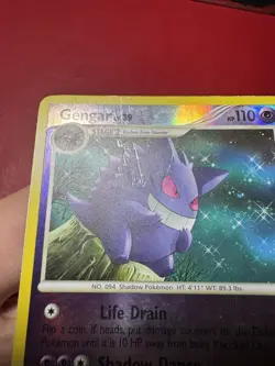 Gengar 27/130 Reverse Holo Rare Diamond and Pearl Pokemon Card HP - Image 3