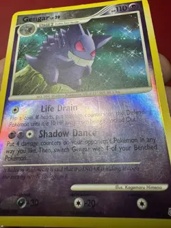 Gengar 27/130 Reverse Holo Rare Diamond and Pearl Pokemon Card HP - Image 5