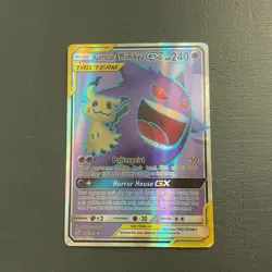 Pokemon M Gengar EX Full Art Holo Mega Psychic Card 210 HP 120 Attack TCG - Image 1