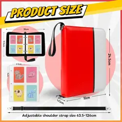 Pokemon Trading Card Binder 4 Pocket 400 Cards Album Storage Folder Collectible - Image 2