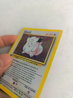 FR Melofee 5/102🌟 HOLO Edition 1 Set De Base Wizards - Carte Pokemon - TBE - Image 3
