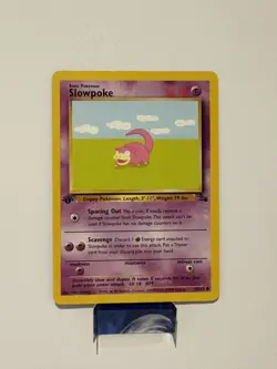 Slowpoke - 1st Edition - Near Mint - Fossil Set 55/62 - Pokemon TCG 1999 WOTC - Image 1