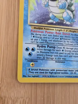 Blastoise Holo Rare 2/130 Pokemon Base Set 2 Vintage WOTC 1999 LP - Image 5