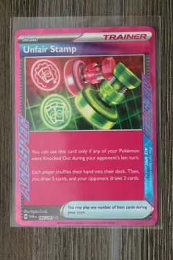 Pokemon TCG Unfair Stamp 165/167 Sv06: Twilight Masquerade Holo - Image 1