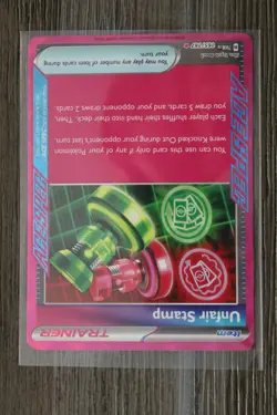 Pokemon TCG Unfair Stamp 165/167 Sv06: Twilight Masquerade Holo - Image 2