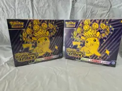 Pokemon Scarlet & Violet: Surging Sparks ETB BUNDLE (2) FACTORY SEALED ETB'S - Image 1