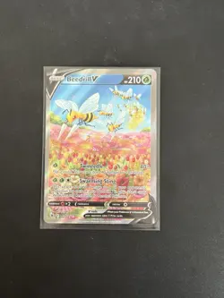Pokemon TCG Beedrill v Alternate Full Art Astral Radiance 161/189 NM Condition - Image 1