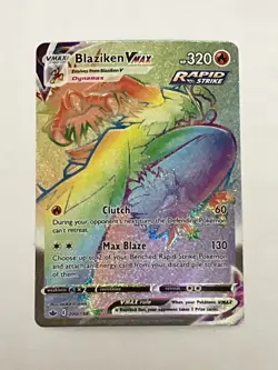 Blaziken VMAX ⭐ 200/198 Holo Rare Rainbow Chilling Reign 2021 Pokemon NM Rare - Image 1