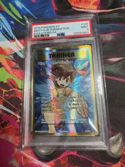 2016 POKEMON XY EVOLUTIONS #108 FULL ART | MISTY'S DETERMINATION | PSA 9 - Image 1