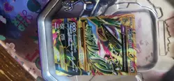 Pokemon & Yu-Gi-Oh! Card Lot Rayquaza EX Charizard EX Pikachu in Rayquaza Tin - Image 1
