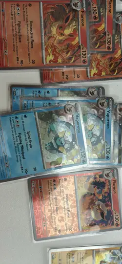 Pokemon TGC Prismatic Evolutions Bulk Lot Cards with Sleeves - Image 4