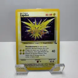 Pokemon Zapdos Fossil 15/62 Holo Rare 80HP Wizards 1999 Card English - Image 1