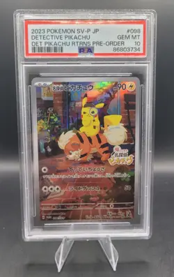 Detective Pikachu 098/SV-P Returns Pre-order Sv-p Promo Pokemon Japanese PSA 10 - Image 1