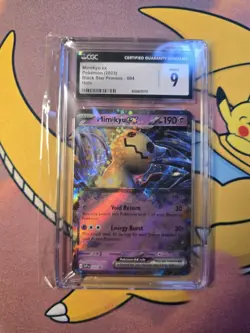 2023 Pokemon TCG Mimikyu Ex 004 - Black Star Promo Holo CGC Graded 9 - Image 1
