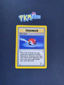 Pokemon TCG Poke Ball Base Set 2 121/130 Regular MP. - Image 1