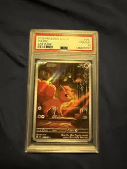 2025 POKEMON JPN M1L-MEGA BRAVE ART RARE #067 VULPIX PSA 10 - Image 1