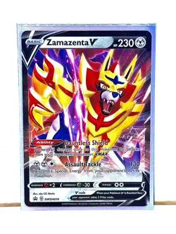 Zamazenta V SWSH019 Black Star Promo Ultra Rare Pokemon Pack Fresh Near Mint NM - Image 1