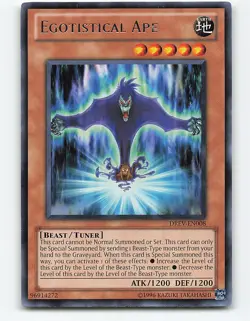 Egotistical Ape #DREV-EN008 Rare Yugioh Card - Image 1