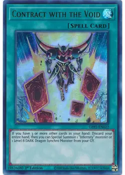 Yugioh - Contract with the Void (Ultra Rare) (1st Edition) - GFP2-EN022 P - Image 1