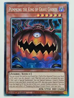 YuGiOh - MZMU-EN001 Pumpking the King of Grave Ghosts - Collector's Rare - Image 1
