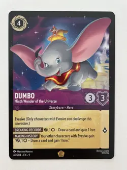 Disney Lorcana TCG Dumbo - Ninth Wonder of the Universe 45/204 Fabled - Image 1