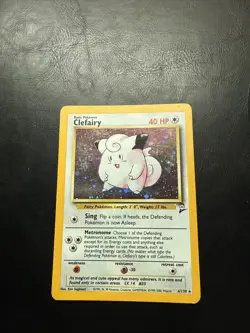 BRAND NEW 2000 POKEMON BASE SET 2 HOLO CARD #6/130 "CLEFAIRY" - Image 3