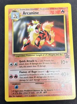 Arcanine 6 WOTC Black Star Promo Pokemon Card - Image 1