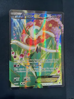 Florges EX 116/119 Phantom Forces Full Art Ultra Rare Holo Pokemon Card DMG - Image 1