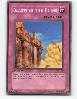 Blasting the Ruins #DR2-EN048 1st Edition Yugioh Card - Image 1