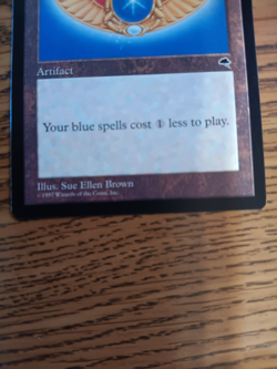 MTG Tempest Sapphire Medallion, Pristine never played - Image 2